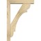 Ekena Millwork Olympic Block Rough Sawn Bracket w/ Offset Brace, Douglas Fir, 4"W x 16"D x 24"H BKT0402X16X24OLY05RDF - alternate 3